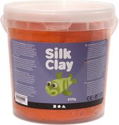 Silk Clay Oranje Boetseermateriaal 650 gr 1 Stuk