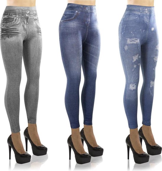 Opschudding telex blijven Slim Jeans Legging - 3 Stuks | bol.com