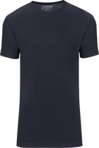 Slater 7510 - BASIC FIT 2-pack T-shirt ronde hals korte mouw navy L 100% katoen