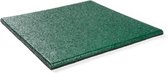 Rubber tegels 20 mm - 1 m² (4 tegels van 50 x 50 cm) - Groen