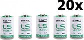 20 Stuks - SAFT LS14250 / 1/2AA Lithium batterij 3.6V