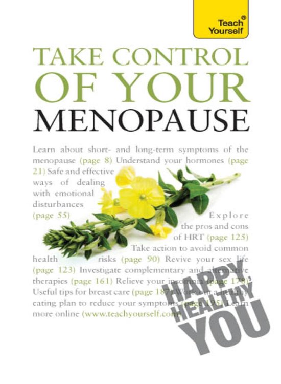 Take Control of Your Menopause: Teach Yourself - cover