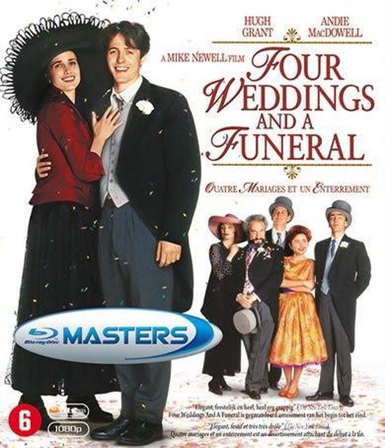 Cover van de film 'Four Weddings & A Funeral'