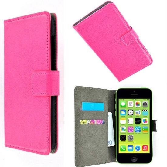 Apple iPhone 5C Wallet Bookcase P hoesje Roze | bol.com