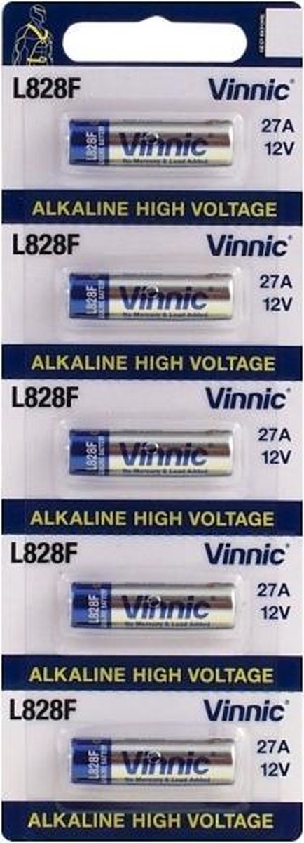5x A27 12v batteries Alkaline L828F MN27 27A L828 battery | bol.com
