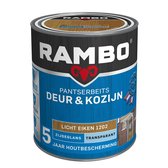 Rambo Pantserbeits Deur & Kozijn Zijdeglans Transparant - Super Vochtregulerend - Lichteiken - 0.75L