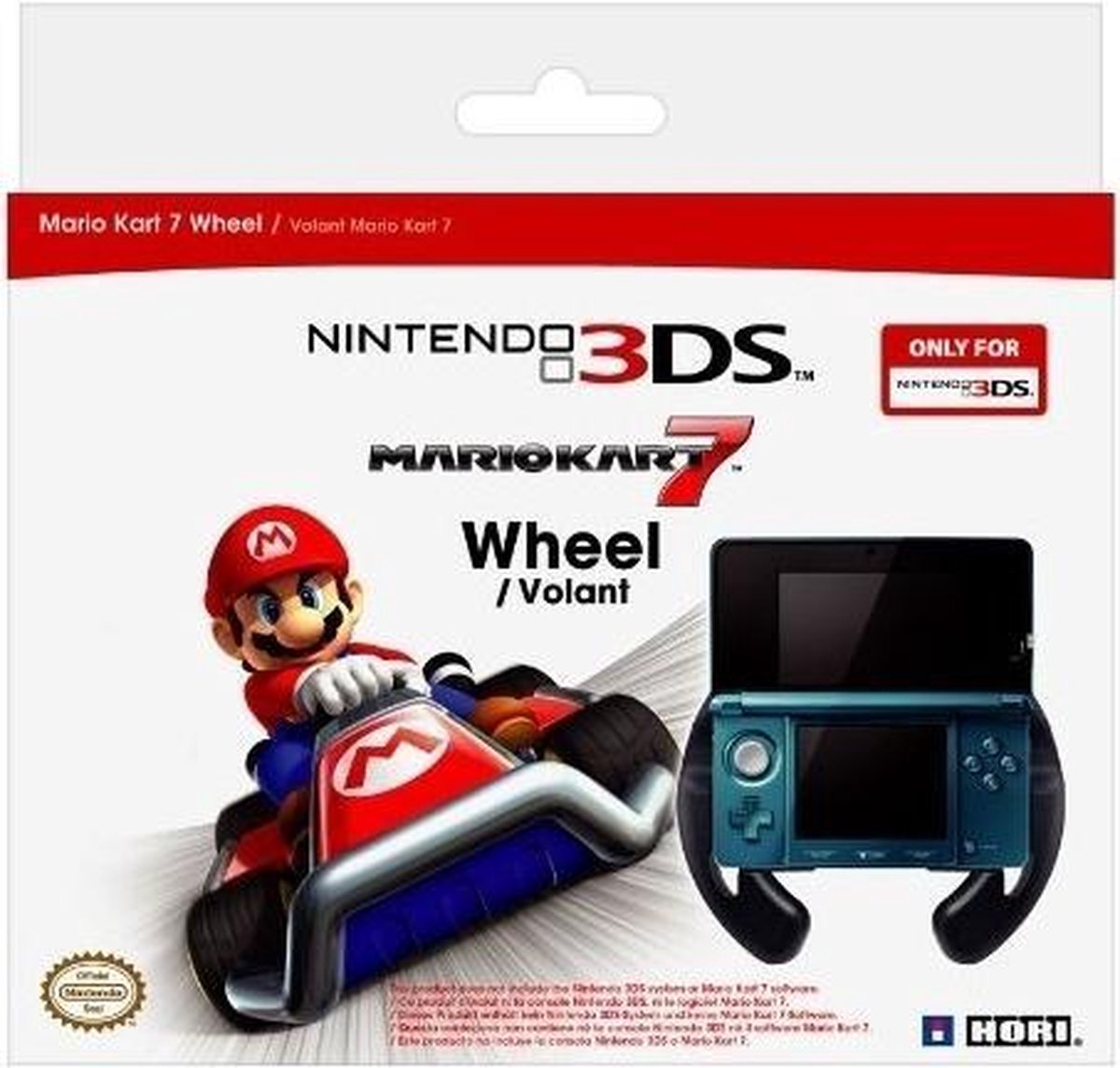 Hori Mario Kart 7 racestuur - Geschikt voor Nintendo 3DS