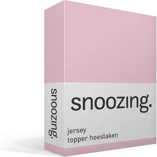 Snoozing Jersey - Topper Hoeslaken - 100% gebreide katoen