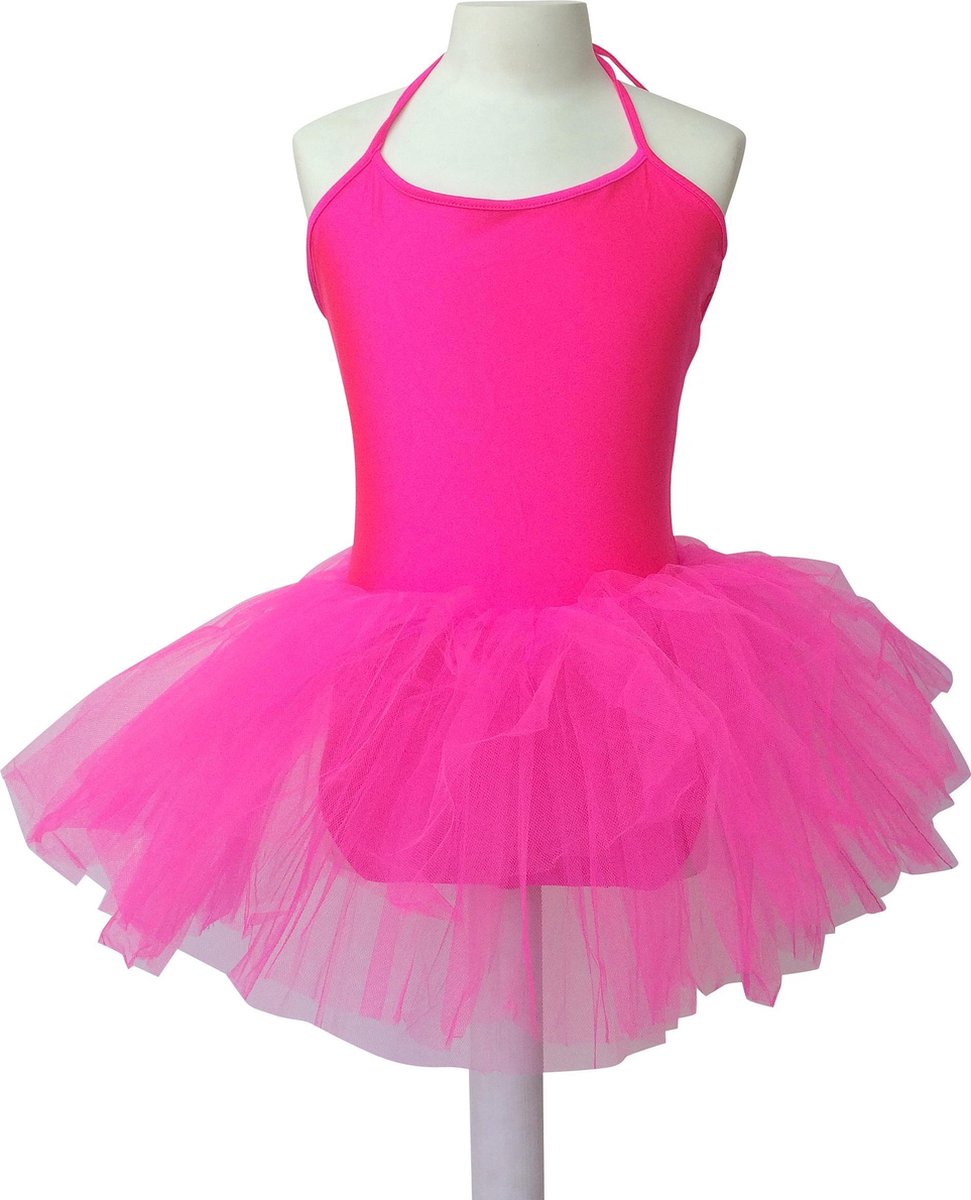 diamant Octrooi voorspelling Balletpakje zuurstok roze + tutu ballet verkleed jurk meisje, maat 8 -  98/104 | bol.com