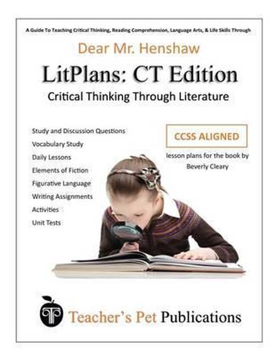 Litplan Lesson Plans, Critical Thinking Edition - cover