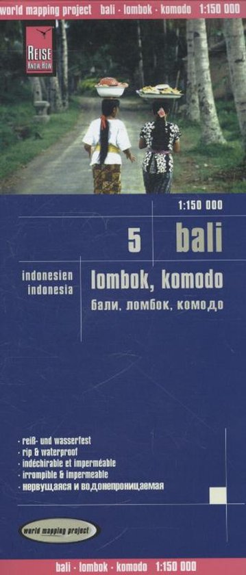 Reise Know-How Landkarte Indonesien 5 Bali, Lombok, Komodo 1 ... - cover
