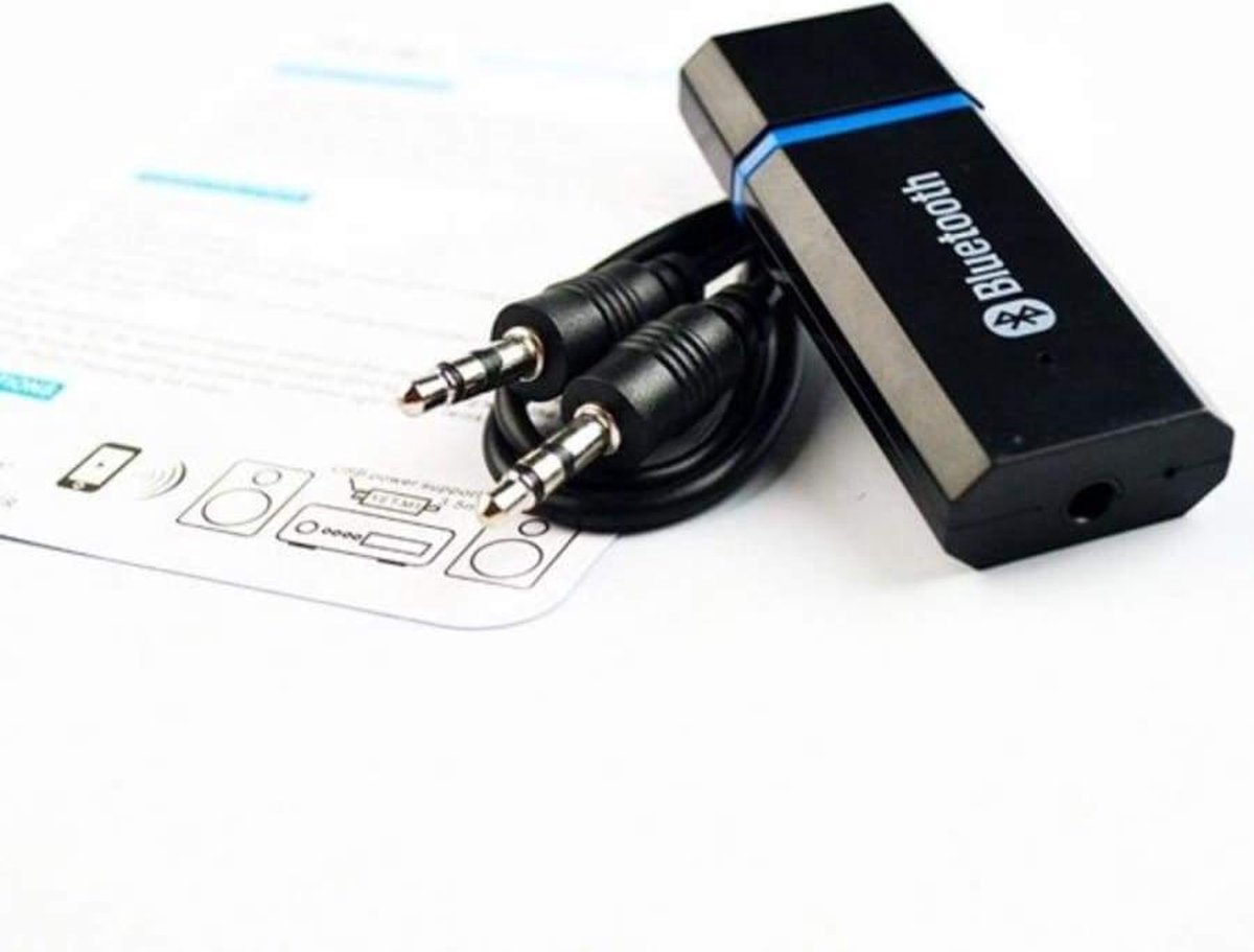 Bluetooth USB Audio Adapter Ontvanger - MP3 Receiver Auto Radio Laptop / Hifi Stereo EDR - USB Bluetooth receiver