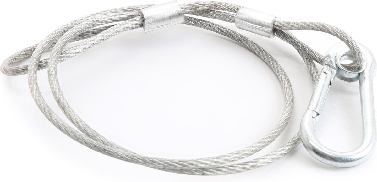 BeamZ Veiligheidskabel 70cm x 2mm 20kg
