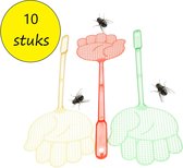 Vliegenmepper Set 10 Stuks – Tegen Muggen Wespen en Vliegen – Ongedierte Bestrijding