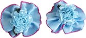 Jessidress Chique haar clips met haar bloemen - Blauw