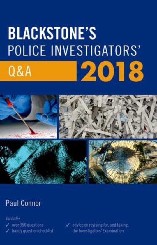 Blackstone's Police Investigators' Q&A 2018 9780198806318 Paul