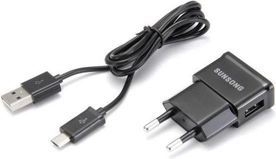 Micro USB Oplader + Kabel - Zwart - Galaxy A3 | bol.com