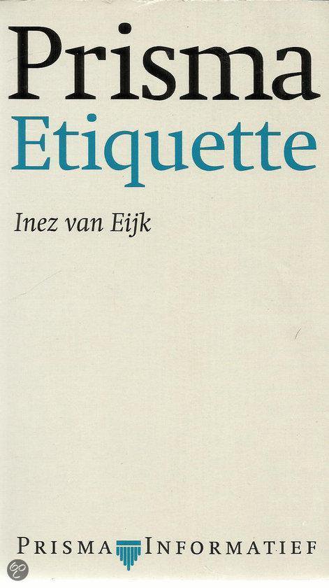 Etiquette (3e dr) - cover