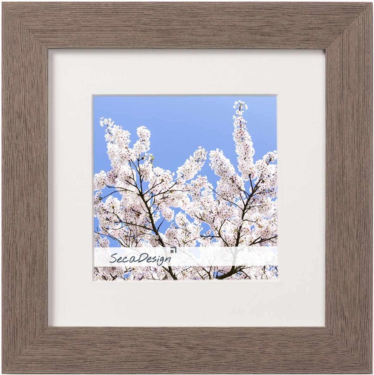 SecaDesign Forest Fotolijst - Fotomaat 20x20 / 13x13 cm - Grijs