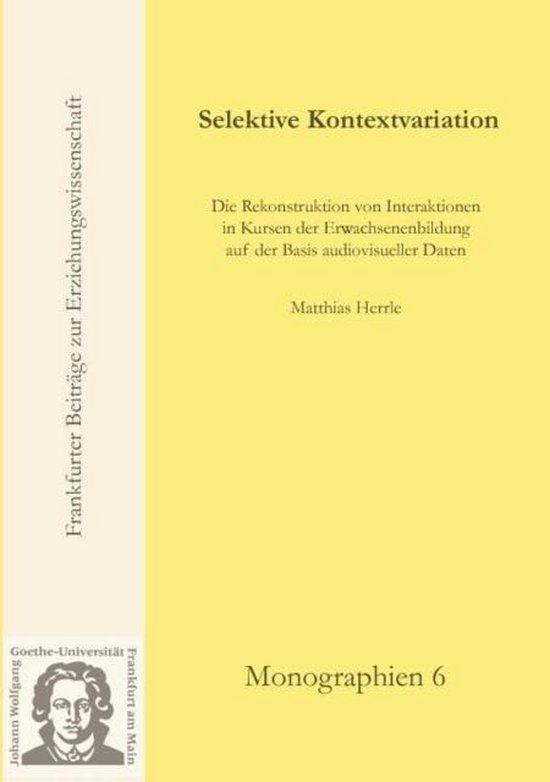 Selektive Kontextvariation - cover