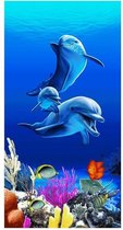 The Beachtowel Dolphin Family Strandlaken - 75x150 cm