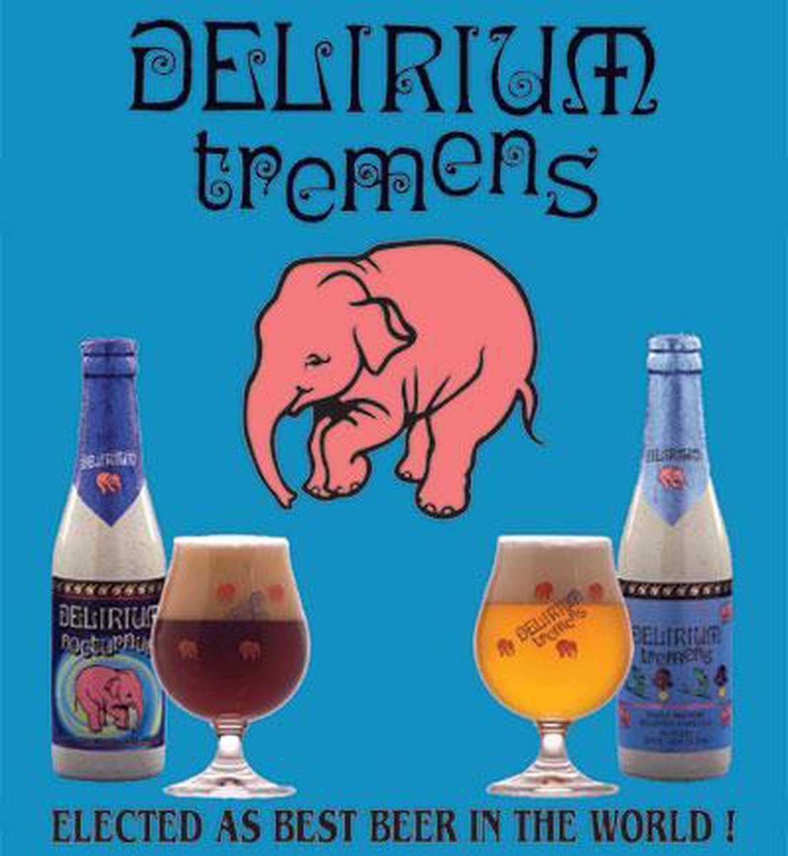 Delirium tremens bier glazen speciaalbier 2 stuks