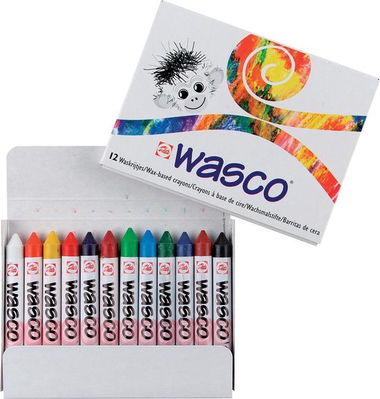 Talens Wasco waskrijt set | 12 kleuren