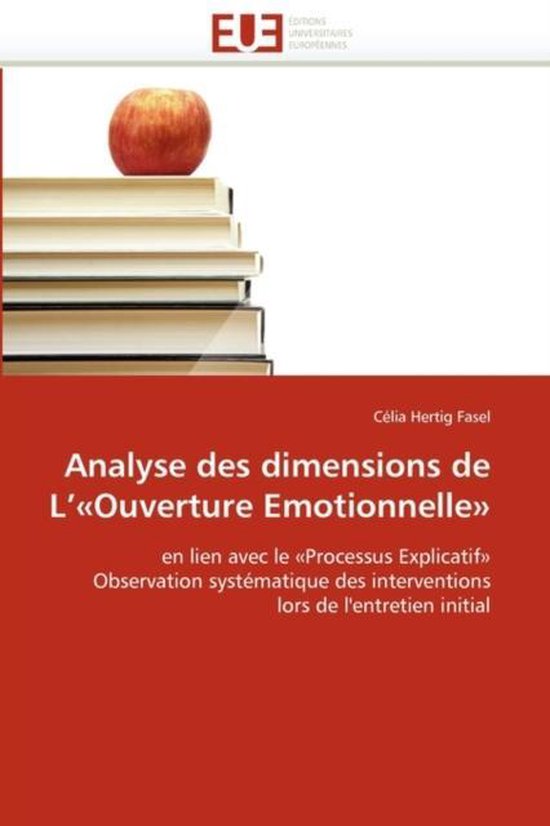 Analyse des dimensions de L'«Ouverture Emotionnelle» - cover