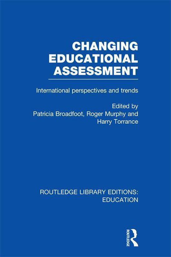 Changing Educational Assessment (Rle Edu D) - cover