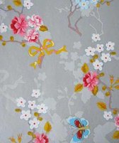 Eijffinger PIP studio behang Chinese rose zilver