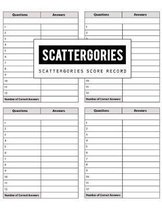 Scattergories Score Record