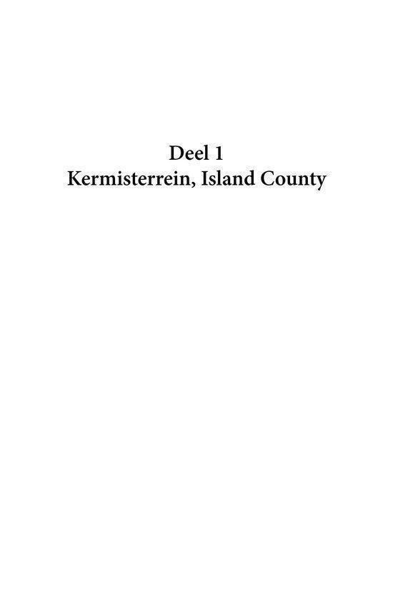 Titelpagina met 'Deel 1 Kermisterrein, Island County'.