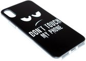 Don't touch my phone back cover Geschikt Voor iPhone XR