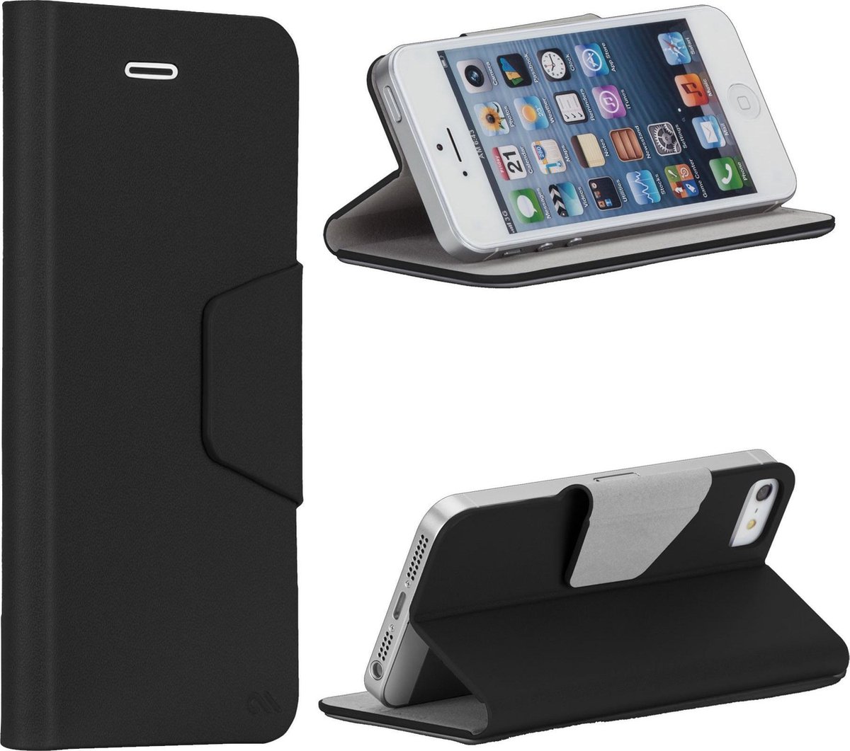 Case-Mate Slim Folio Hoesje voor Apple iPhone 5/5s in zwart