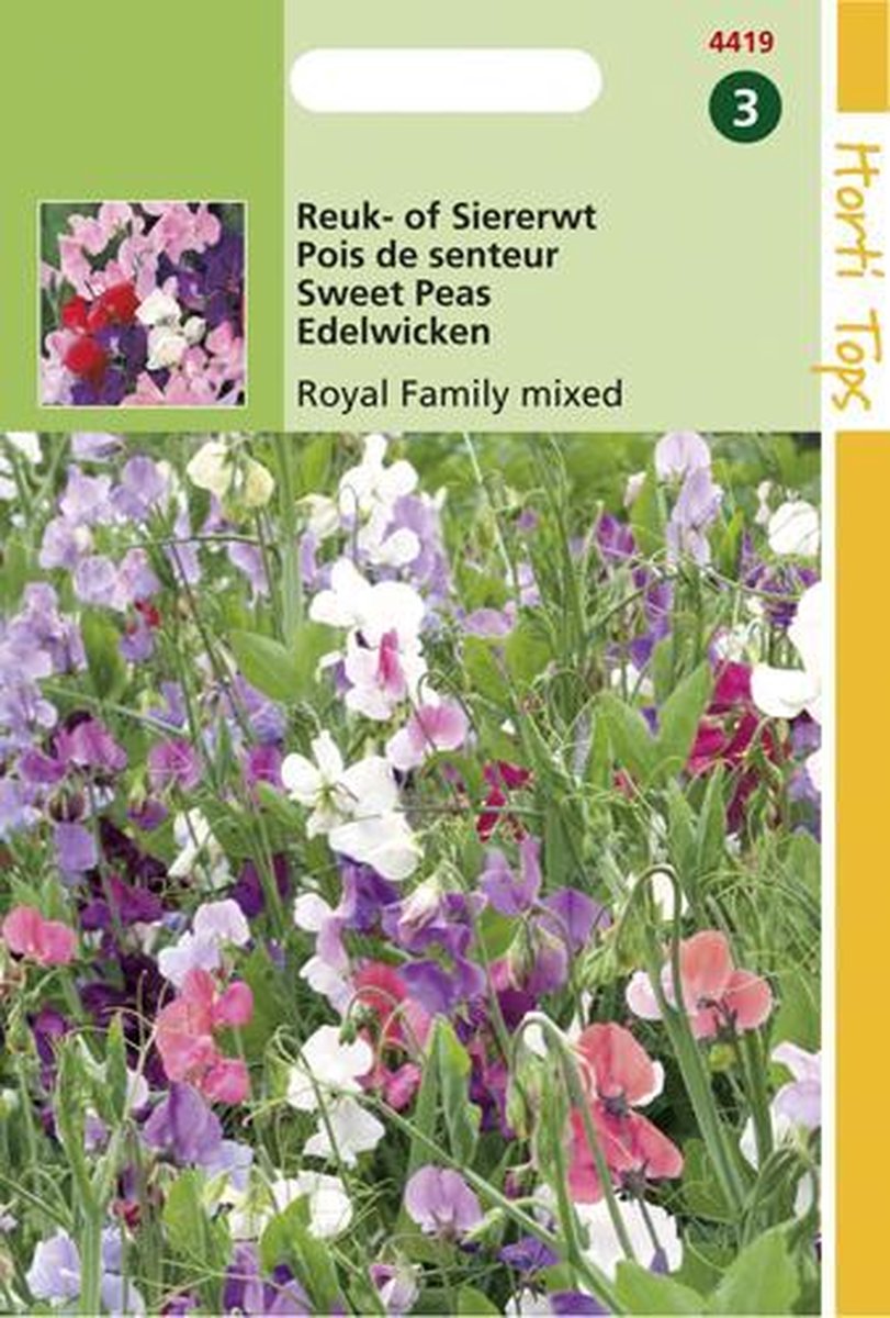 Hortitops Zaden - Lathyrus odoratus Royal Family gemengd