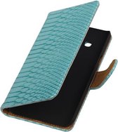 Samsung Galaxy J3 - Slang Turquoise Booktype Wallet Hoesje