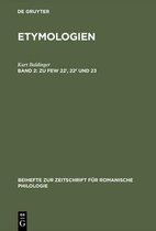 Beihefte Zur Zeitschrift Für Romanische Philologie- Zu Few 22¹, 22² Und 23