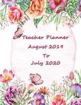 Teacher Planner August 2019 to July 2020