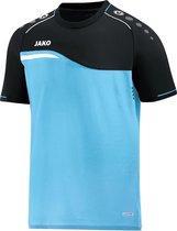 Jako Competition 2.0 T-Shirt Aqua-Zwart Maat XL