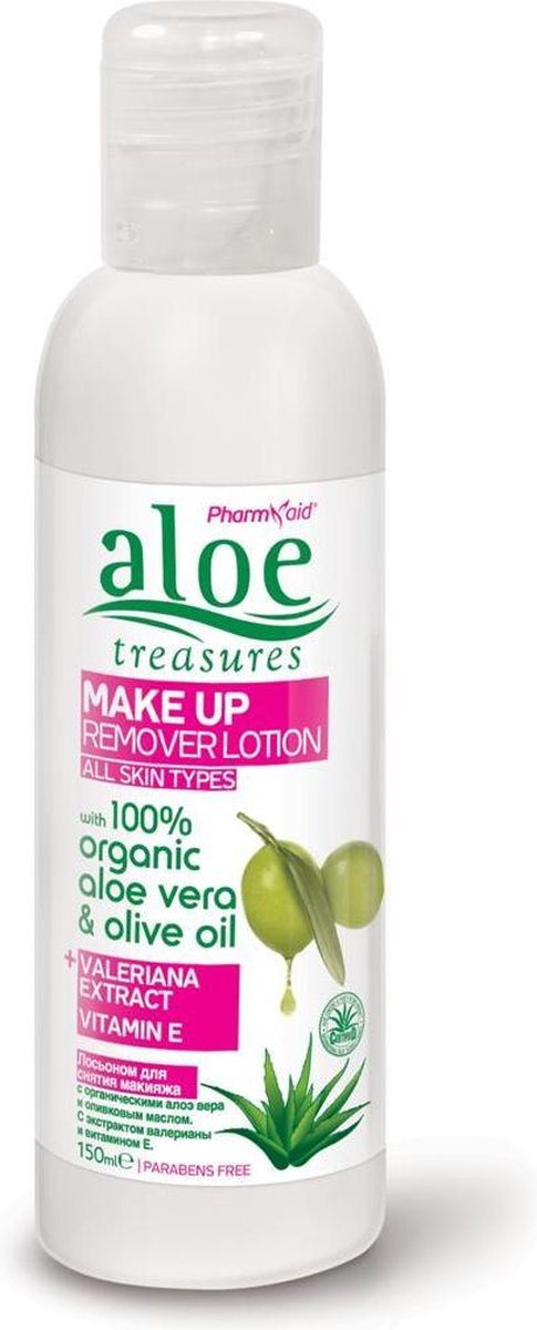 Pharmaid Aloe Treasures Make Up Remover lotion met Aloë Vera en Valeriaan 150ml