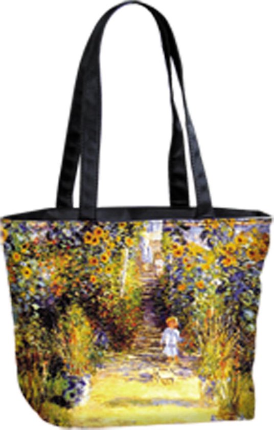 Handtas Tas Shopper stof met Print van bekende schilderij