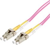 S-Impuls LC Duplex Optical Fiber Patch kabel - Multi Mode OM4 - paars / LSZH - 3 meter