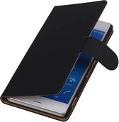 Bookstyle Wallet Case Hoesjes Geschikt voor Sony Xperia Z4 Z3+ Zwart