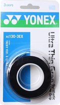 Yonex Overgrip Ac130-3ex Extra Dun 3 Stuks Zwart