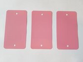 1000 stuks Roze PVC labels 120mm x 65mm + Kortpack pen (021.0036)