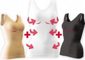 ComfortTrends Hemdje 3 bodyshapers Dames - Maat S