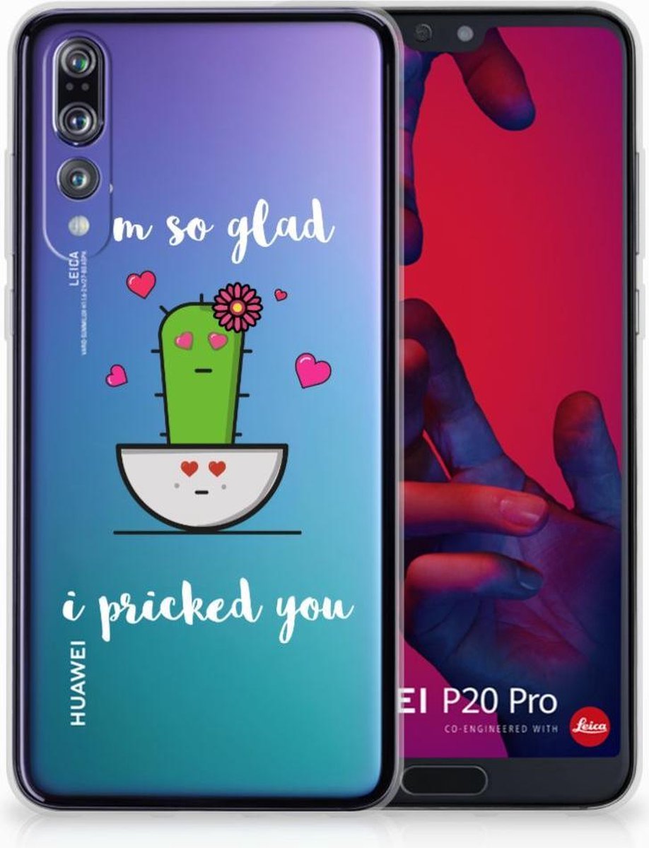 Huawei P20 Pro Telefoonhoesje met Naam Cactus Glad