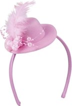 Boland Tiara Mini-hoedje Pearlette Roze