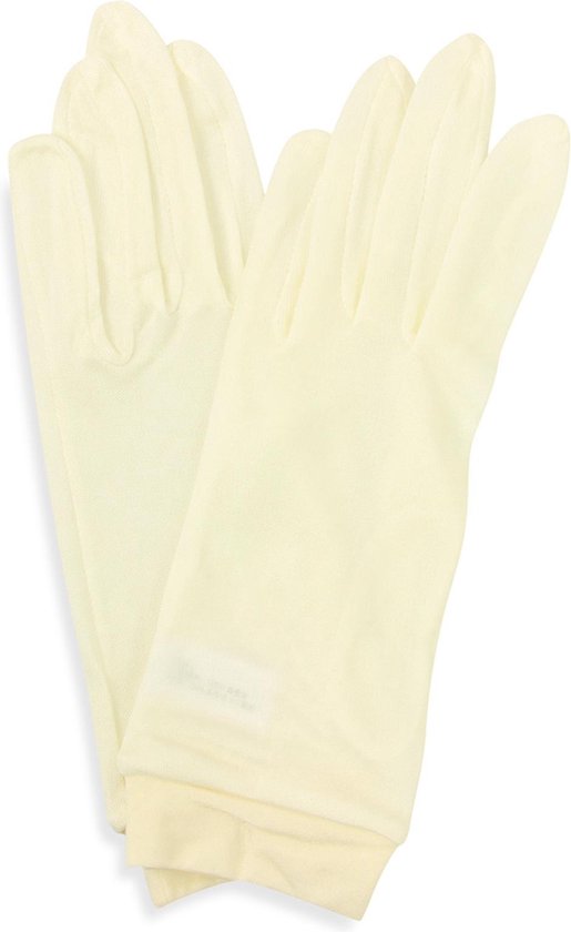 White Lotus Anti Aging Sexy zijden handschoenen voor dames - Wit | bol.com