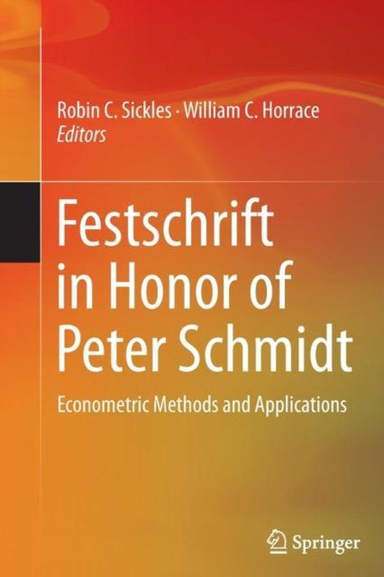 Festschrift in Honor of Peter Schmidt - cover